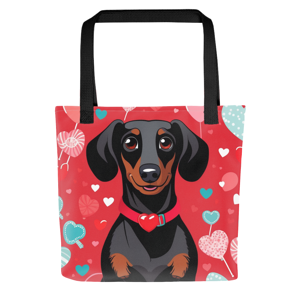 PugMug Custom Black Dachshund Tote