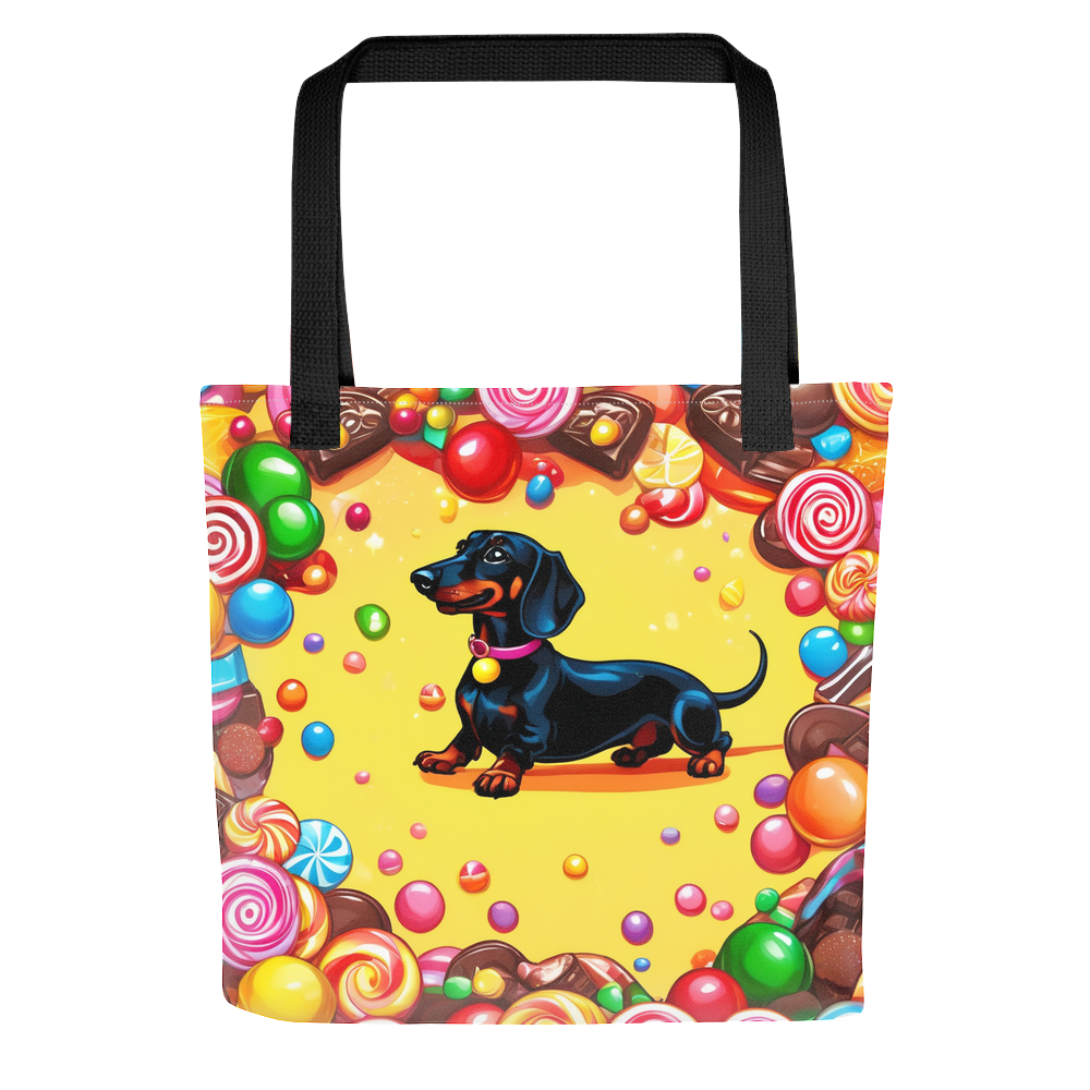 PugMug Custom Black Dachshund Tote