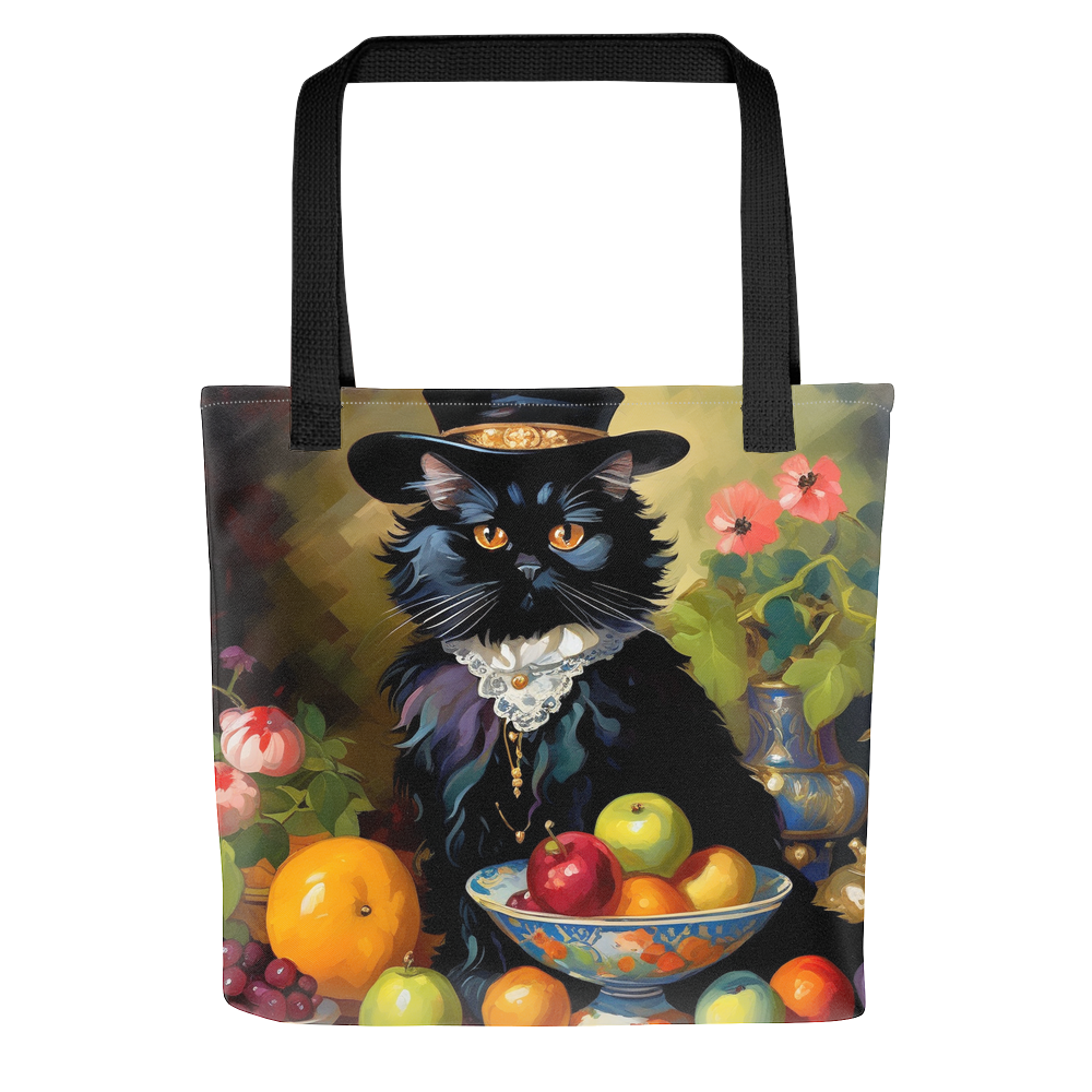 PugMug Custom Black Persian Cat Tote