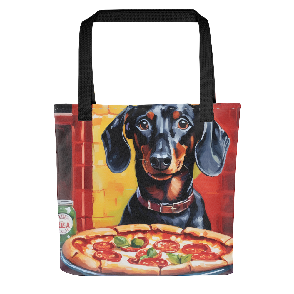 PugMug Custom Black Dachshund Tote