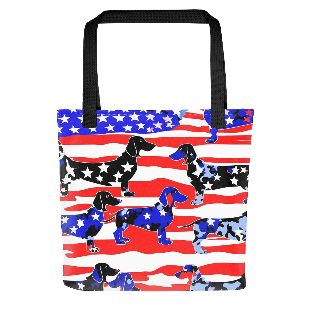 PugMug Custom Black Dachshund Tote