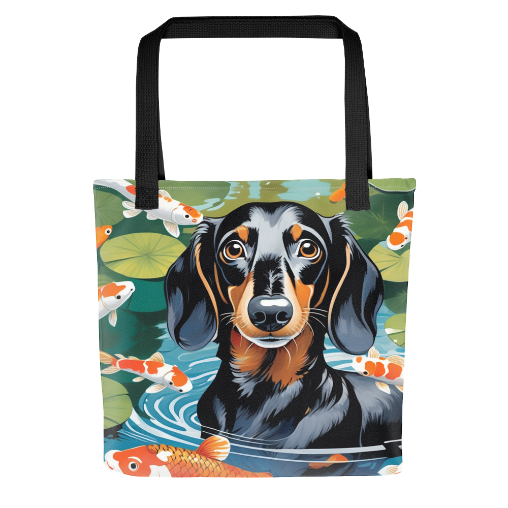 PugMug Custom Black Dachshund Tote