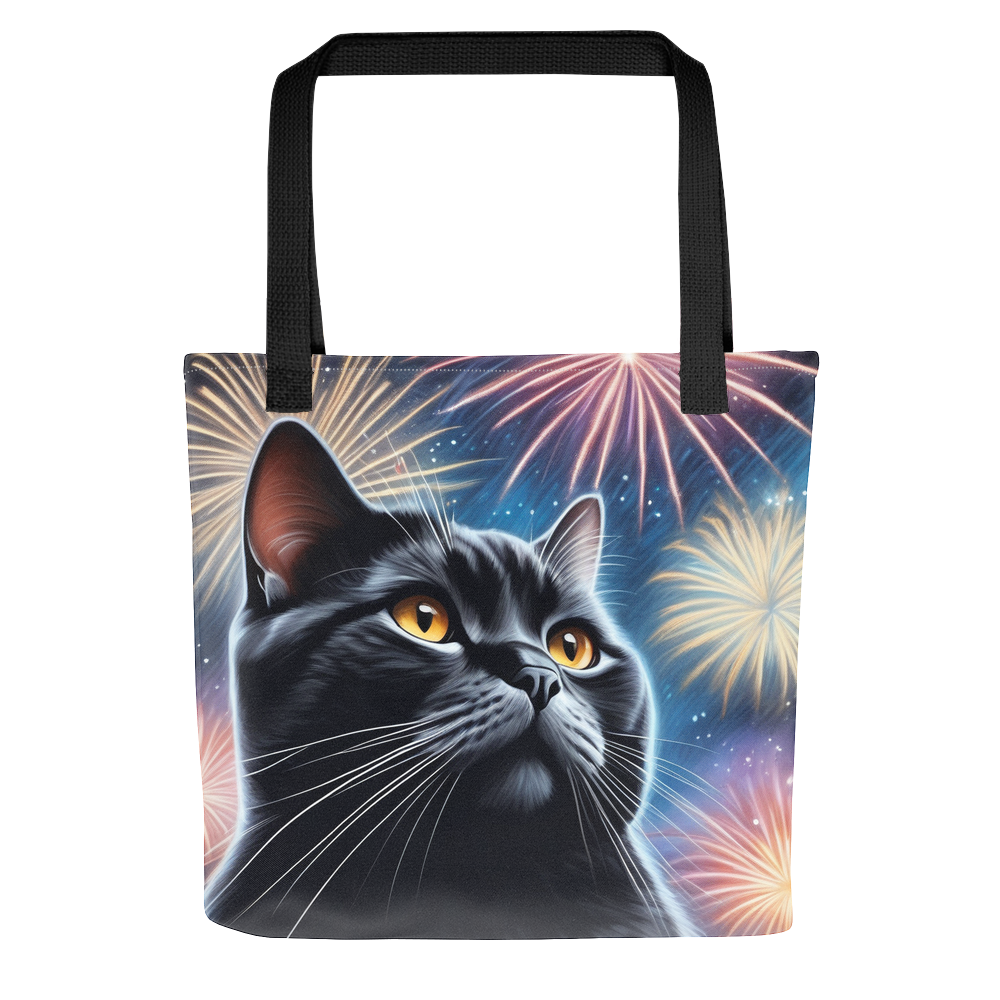 PugMug Custom Black British Shorthair Cat Tote