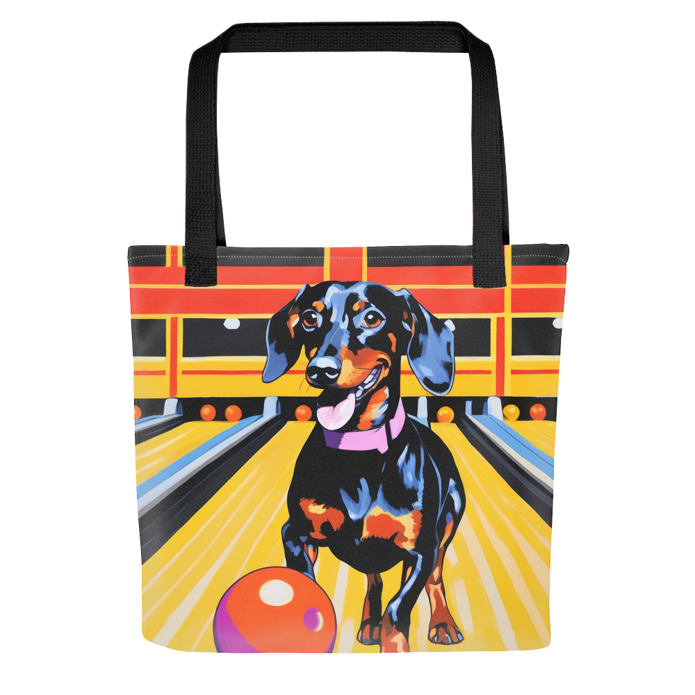 PugMug Custom Black Dachshund Tote