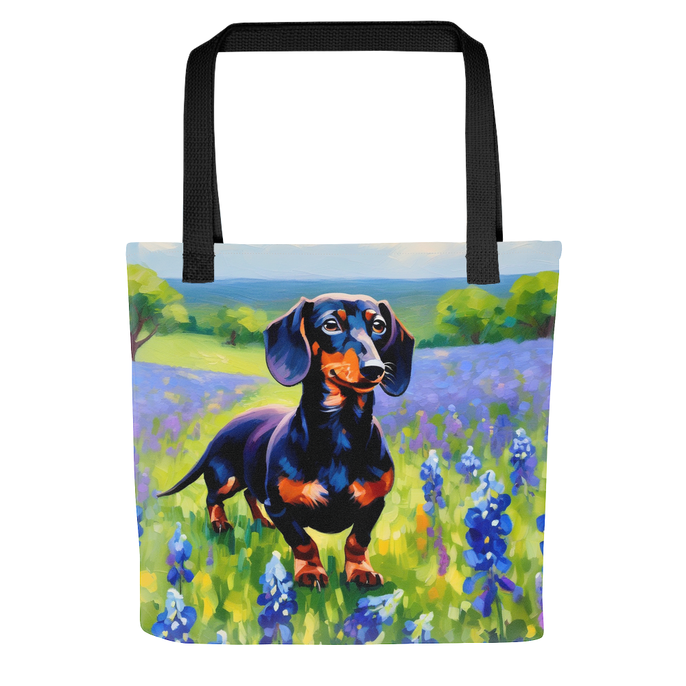 PugMug Custom Black Dachshund Tote