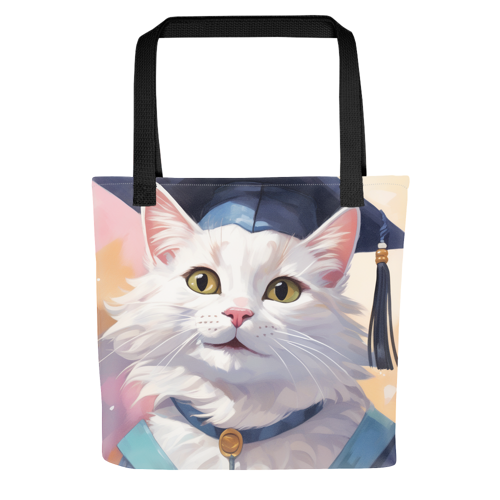 PugMug Custom White Companion Cat Tote