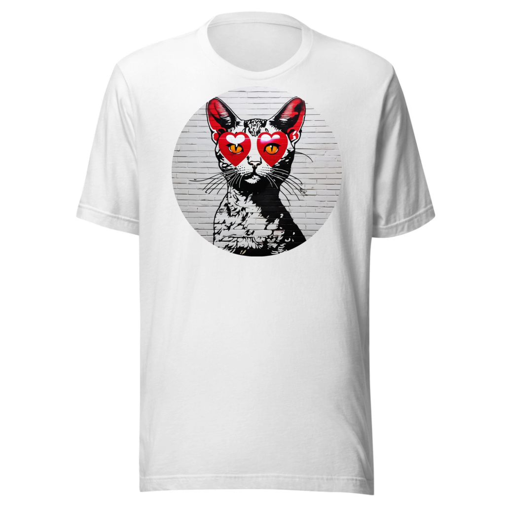 PugMug Custom Tabby Devon Rex Cat T-Shirt