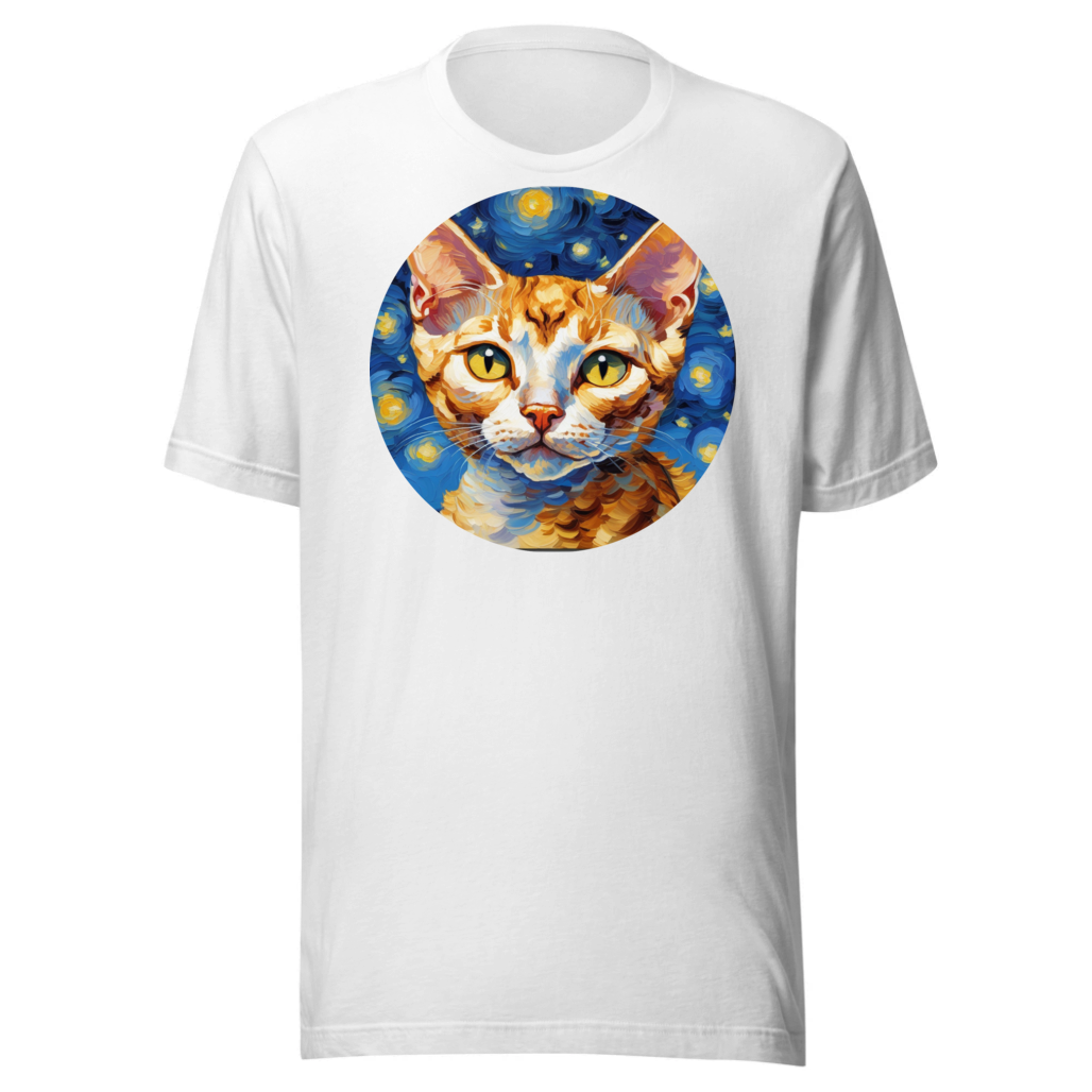 PugMug Custom Tabby Devon Rex Cat T-Shirt