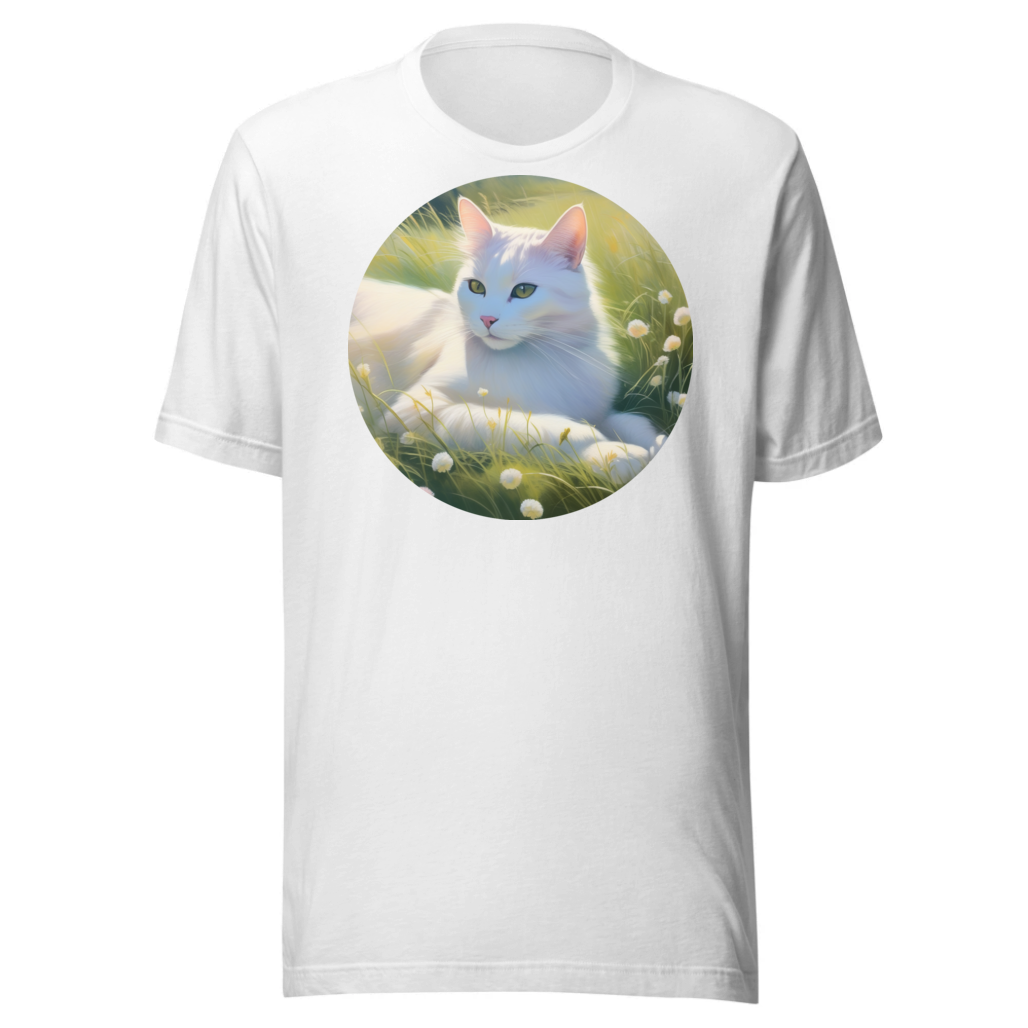 PugMug Custom White Companion Cat T-Shirt