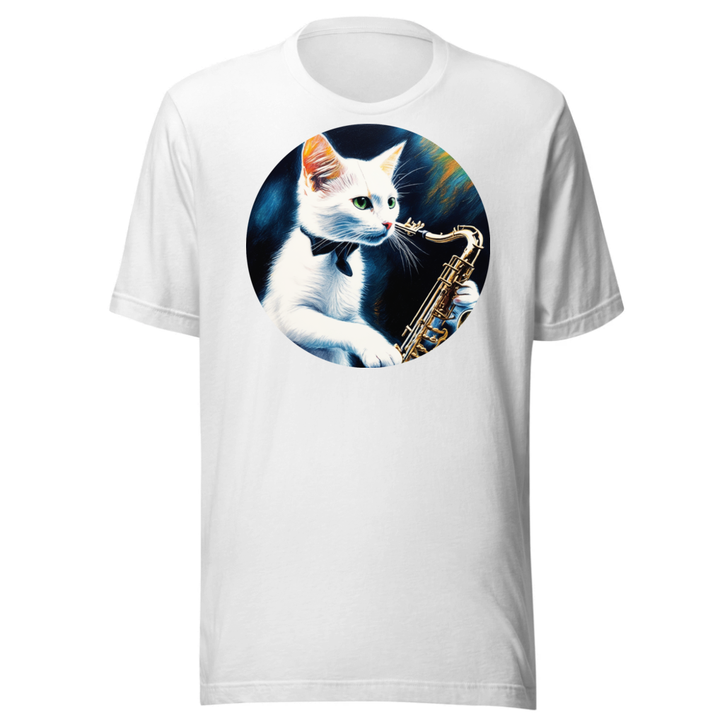 PugMug Custom White Companion Cat T-Shirt