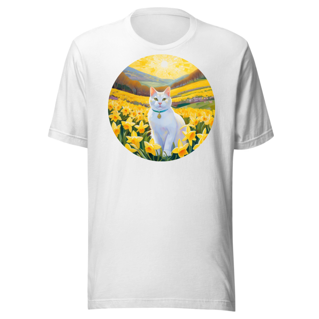 PugMug Custom White Companion Cat T-Shirt