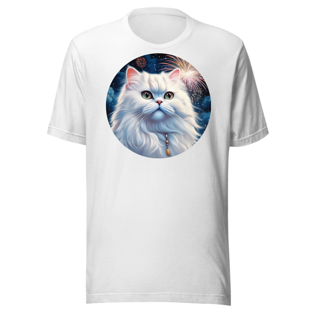 PugMug Custom White Persian Cat T-Shirt