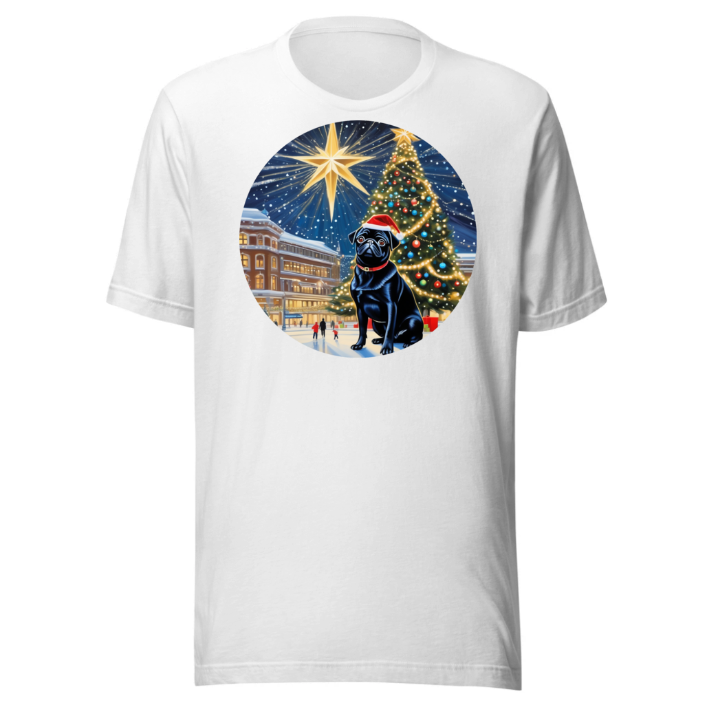 PugMug Custom Black Pug T-Shirt