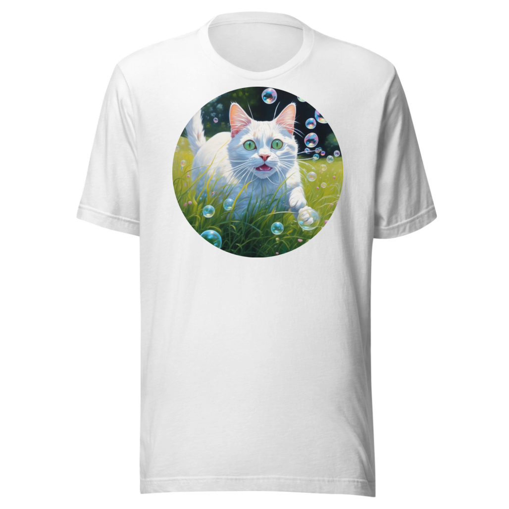 PugMug Custom White Companion Cat T-Shirt