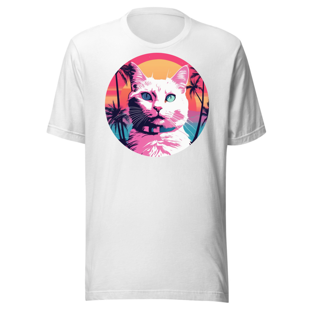 PugMug Custom White Companion Cat T-Shirt