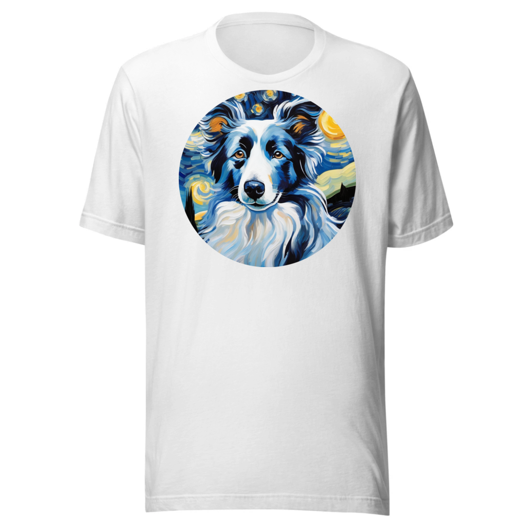 PugMug Custom Blue Merle Border Collie T-Shirt