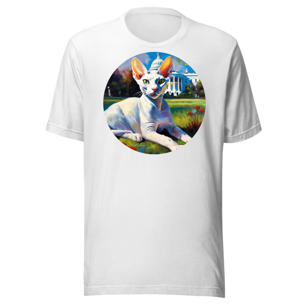 PugMug Custom White Sphynx Cat T-Shirt