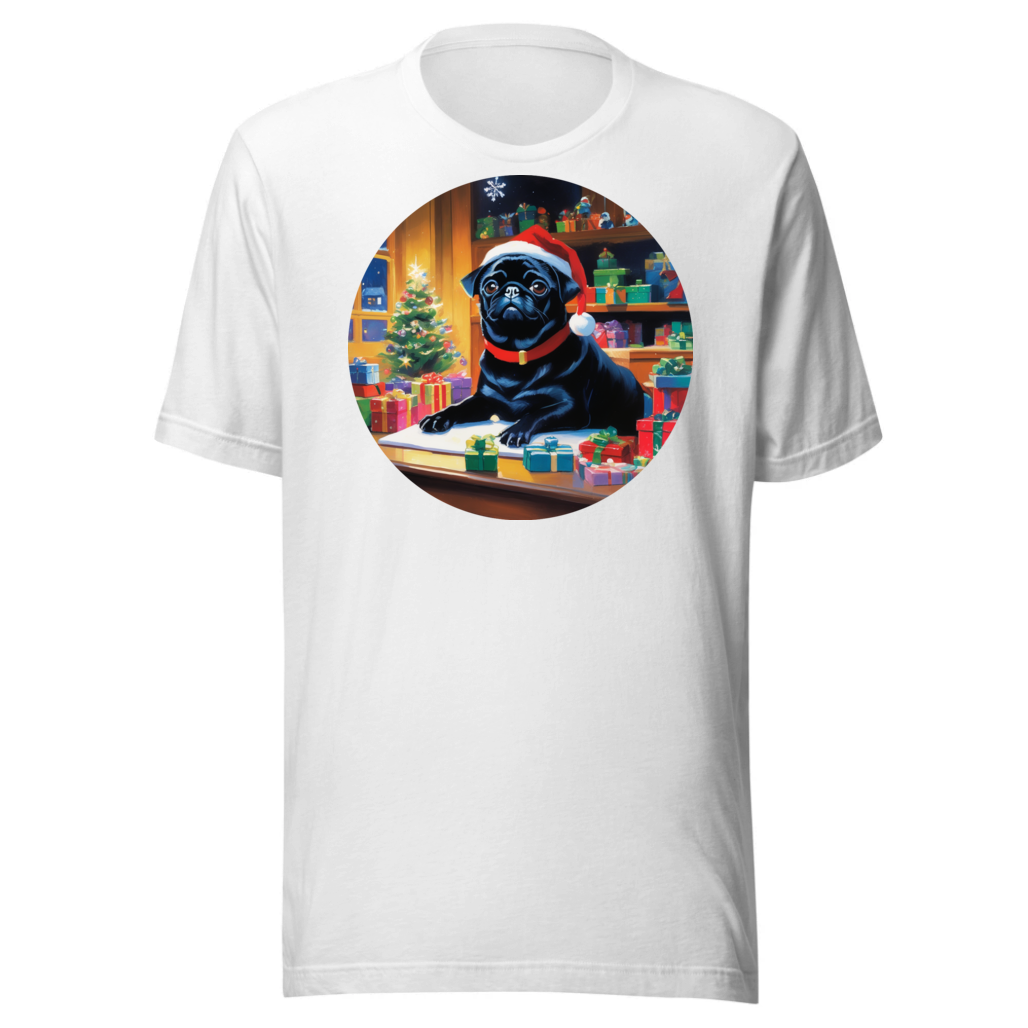 PugMug Custom Black Pug T-Shirt