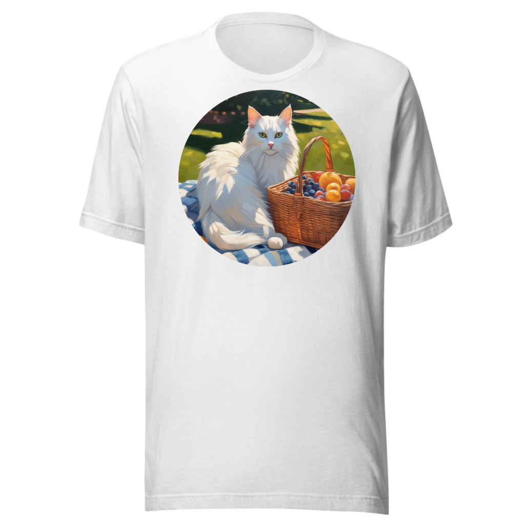 PugMug Custom White Companion Cat T-Shirt