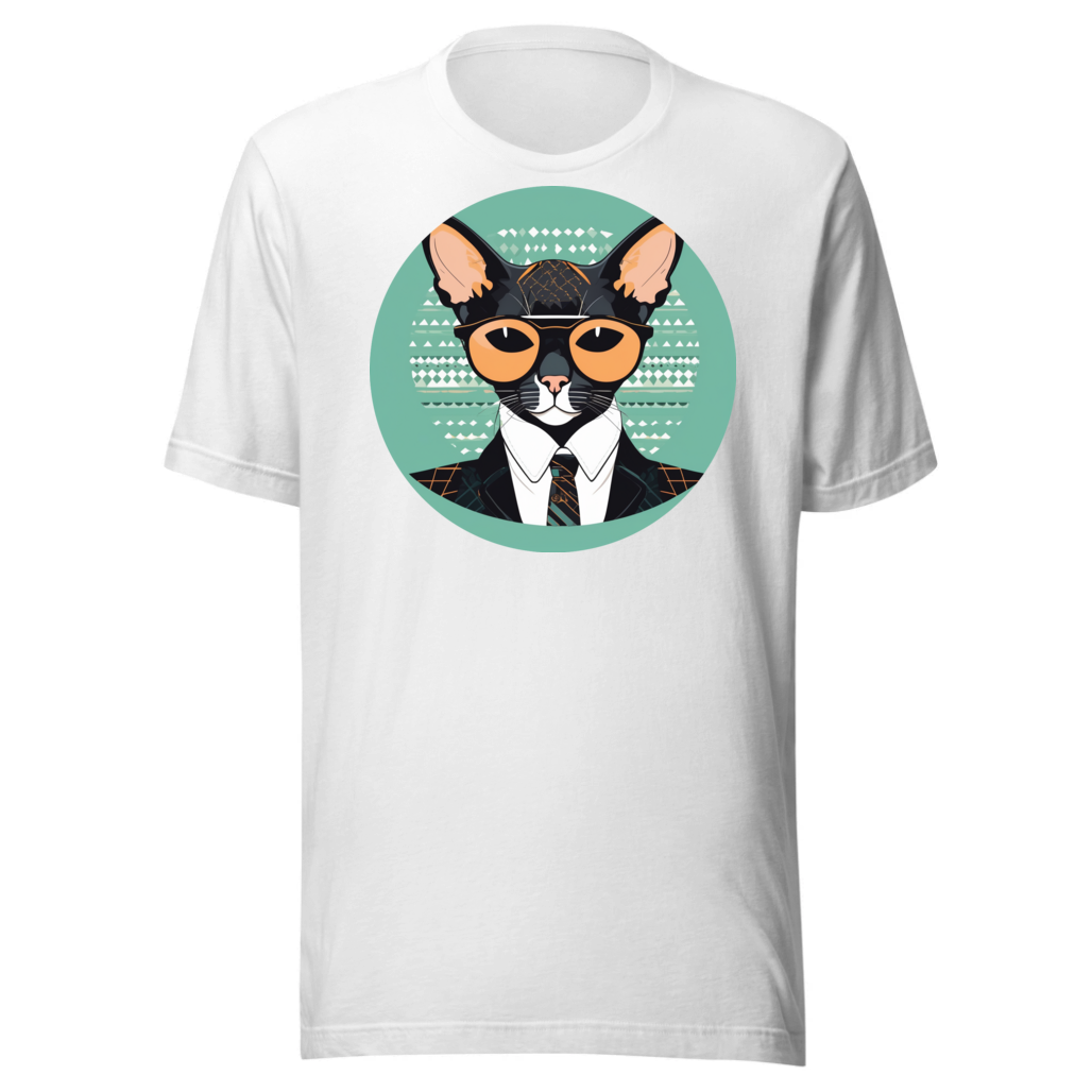 PugMug Custom Black Devon Rex Cat T-Shirt