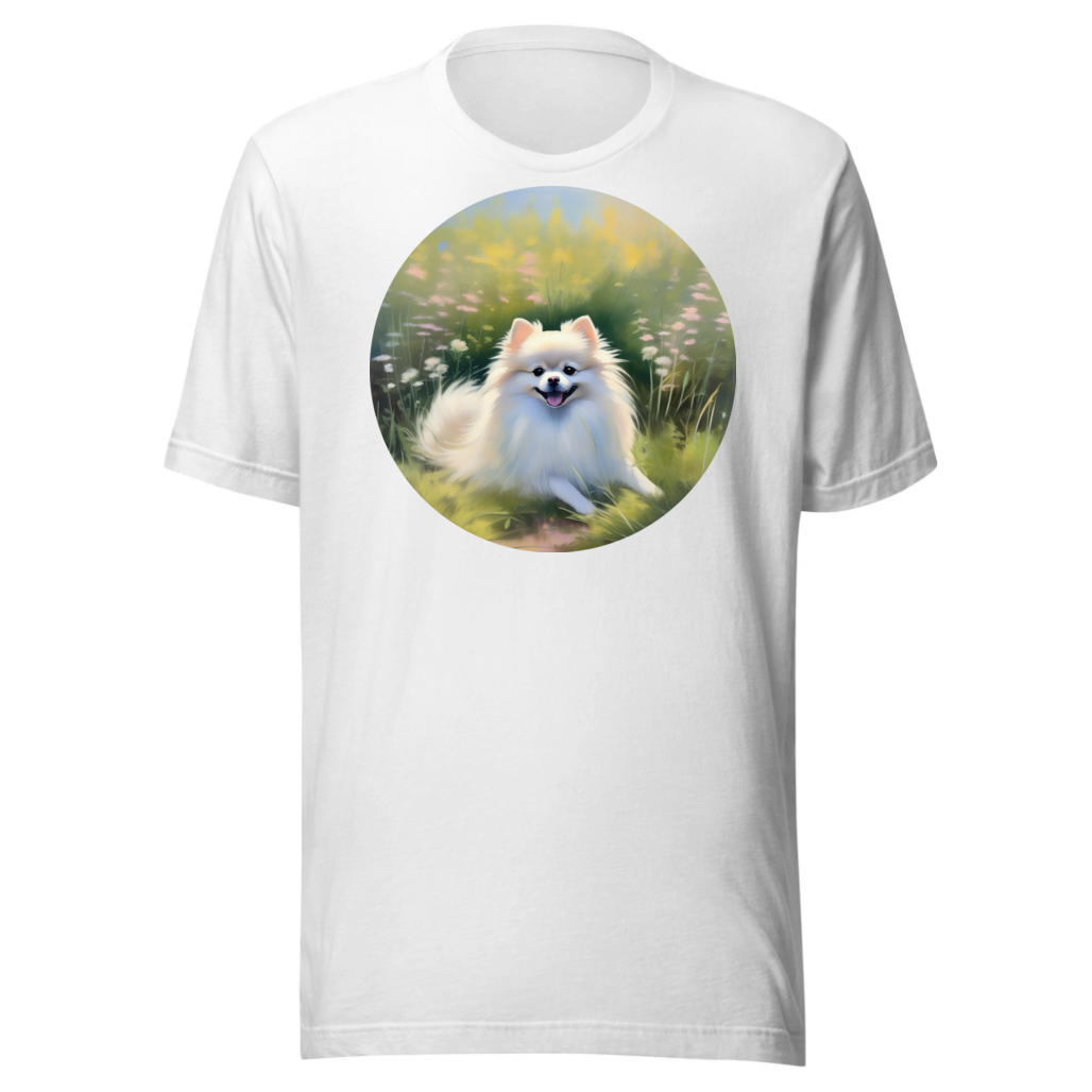 PugMug Custom White Pomeranian T-Shirt