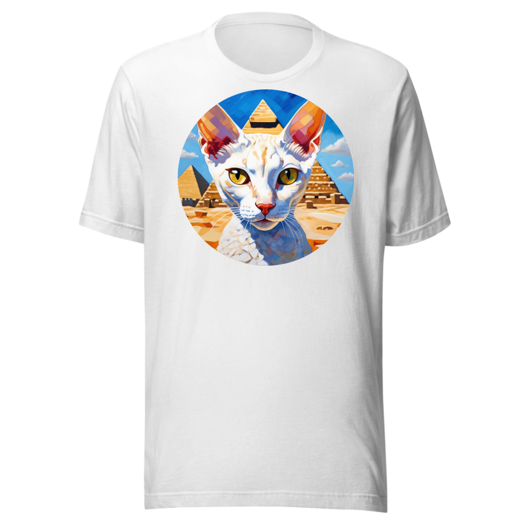 PugMug Custom White Devon Rex Cat T-Shirt