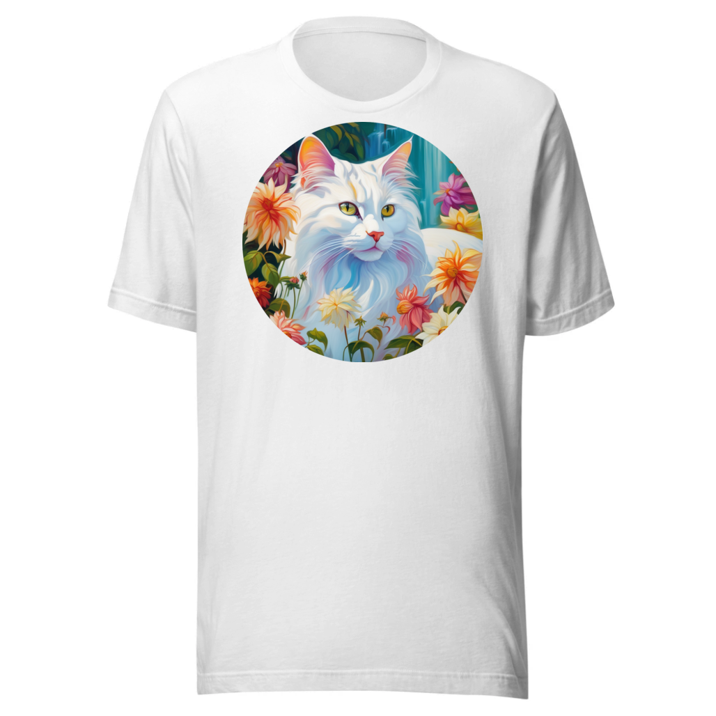 PugMug Custom White Companion Cat T-Shirt