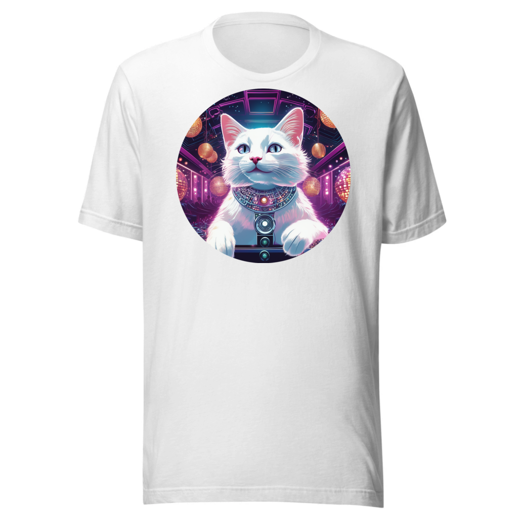 PugMug Custom White Companion Cat T-Shirt
