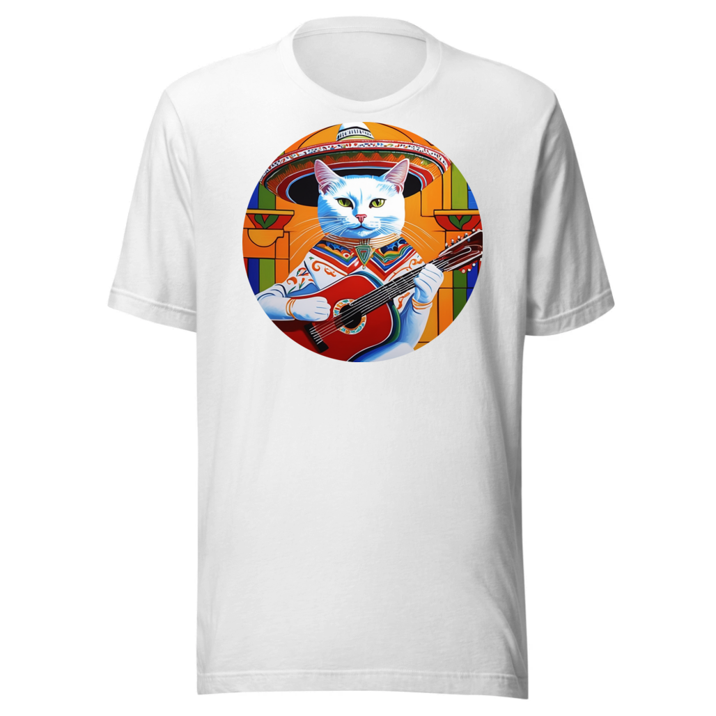 PugMug Custom White Companion Cat T-Shirt