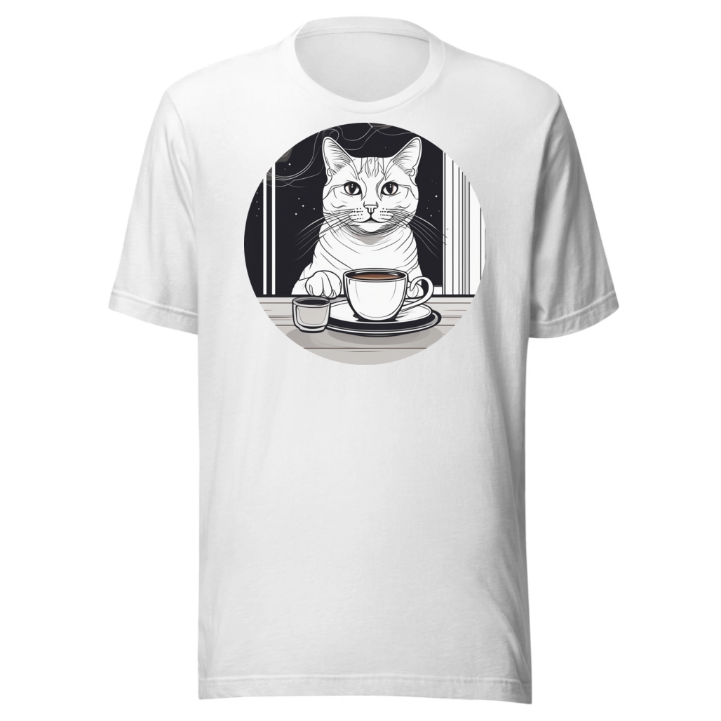 PugMug Custom White Companion Cat T-Shirt
