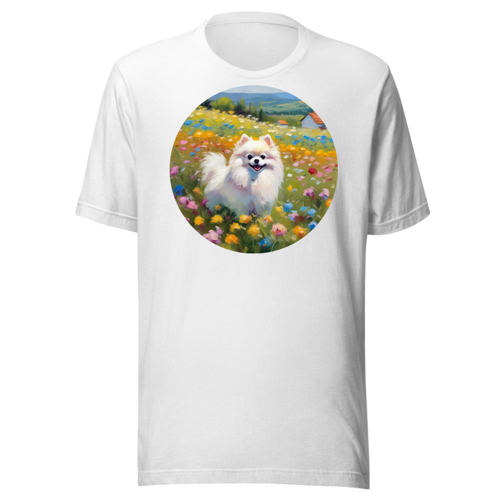 PugMug Custom White Pomeranian T-Shirt