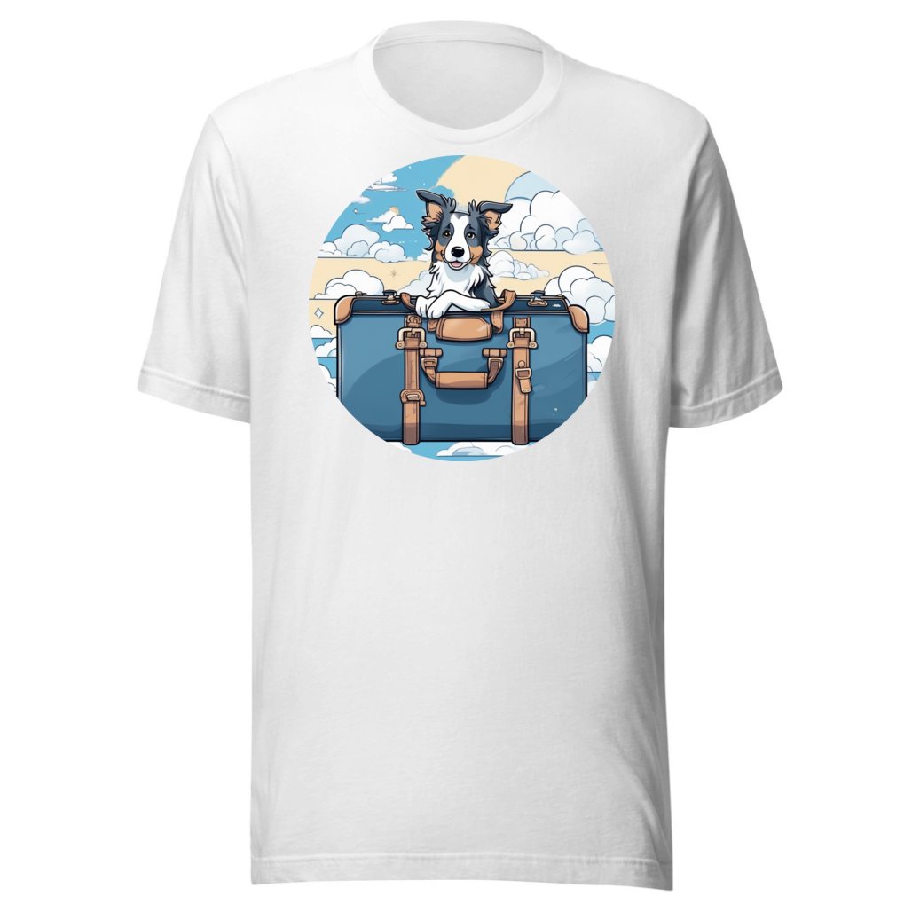 PugMug Custom Blue Merle Border Collie T-Shirt