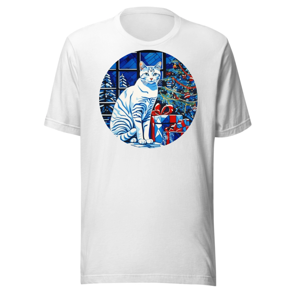 PugMug Custom White American Shorthair Cat T-Shirt
