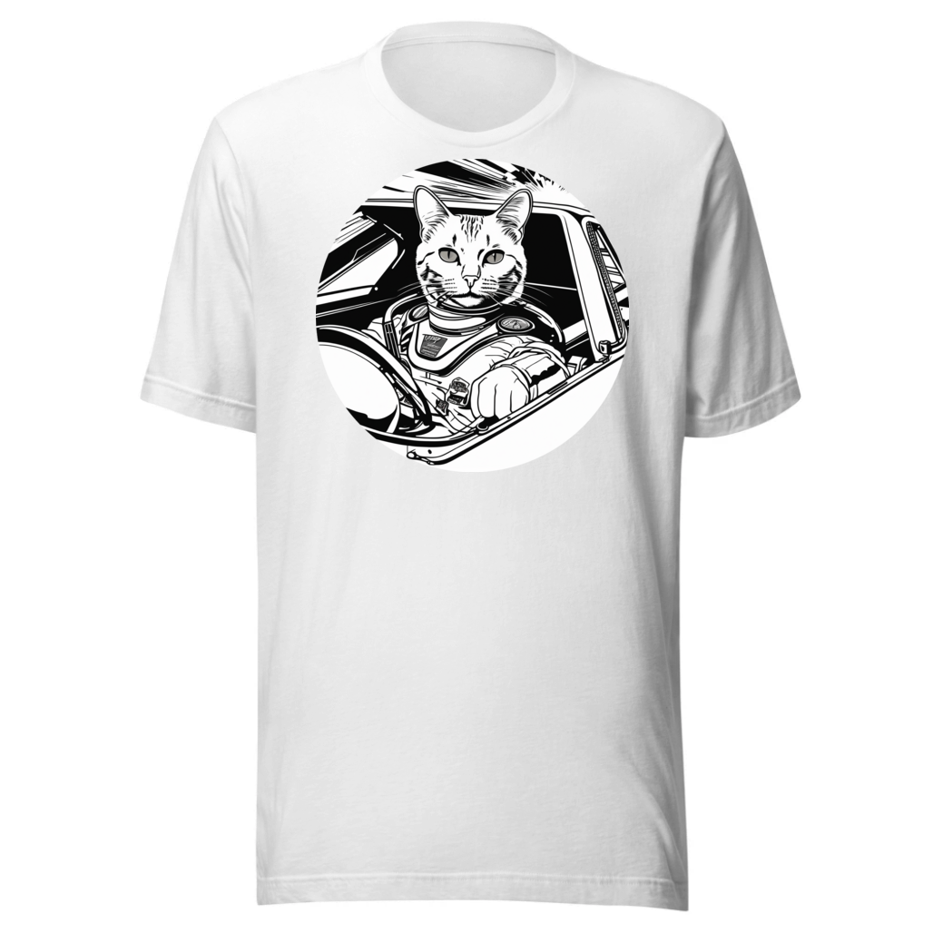 PugMug Custom White Companion Cat T-Shirt
