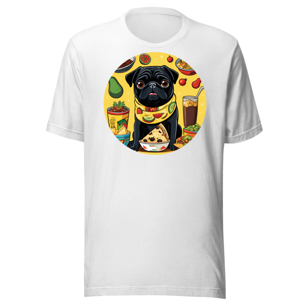 PugMug Custom Black Pug T-Shirt