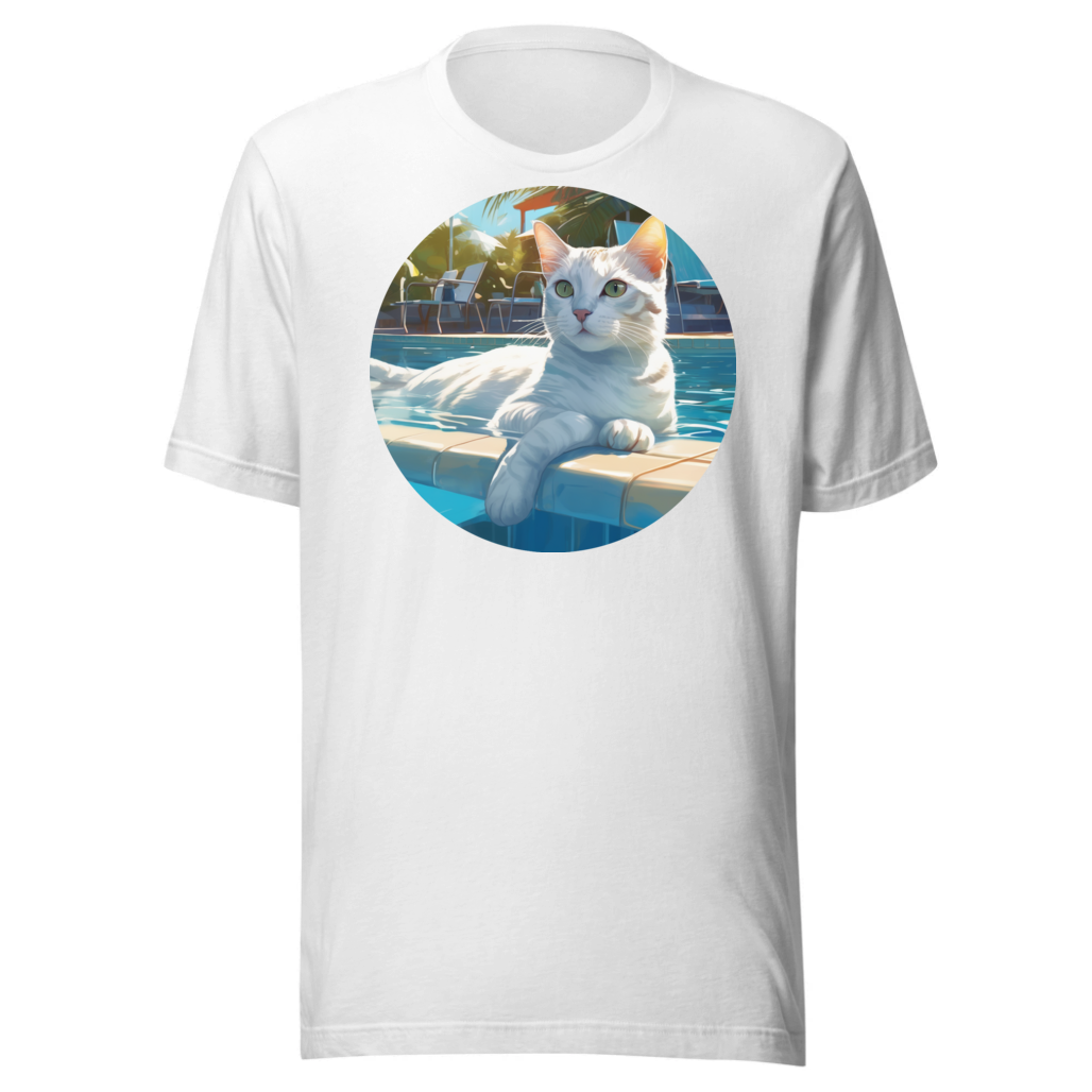 PugMug Custom White American Shorthair Cat T-Shirt