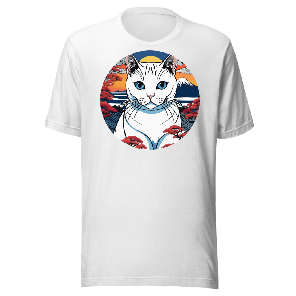 PugMug Custom White British Shorthair Cat T-Shirt
