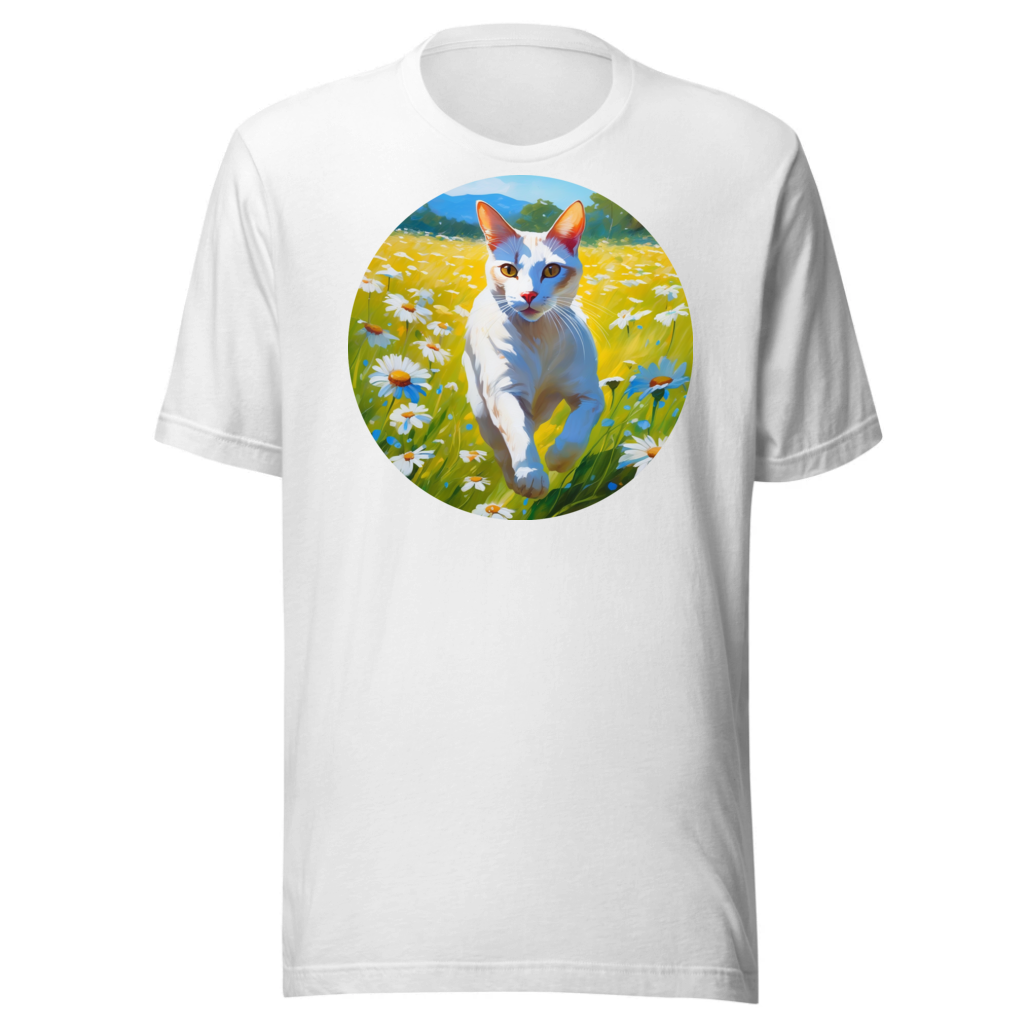 PugMug Custom White Abyssinian Cat T-Shirt