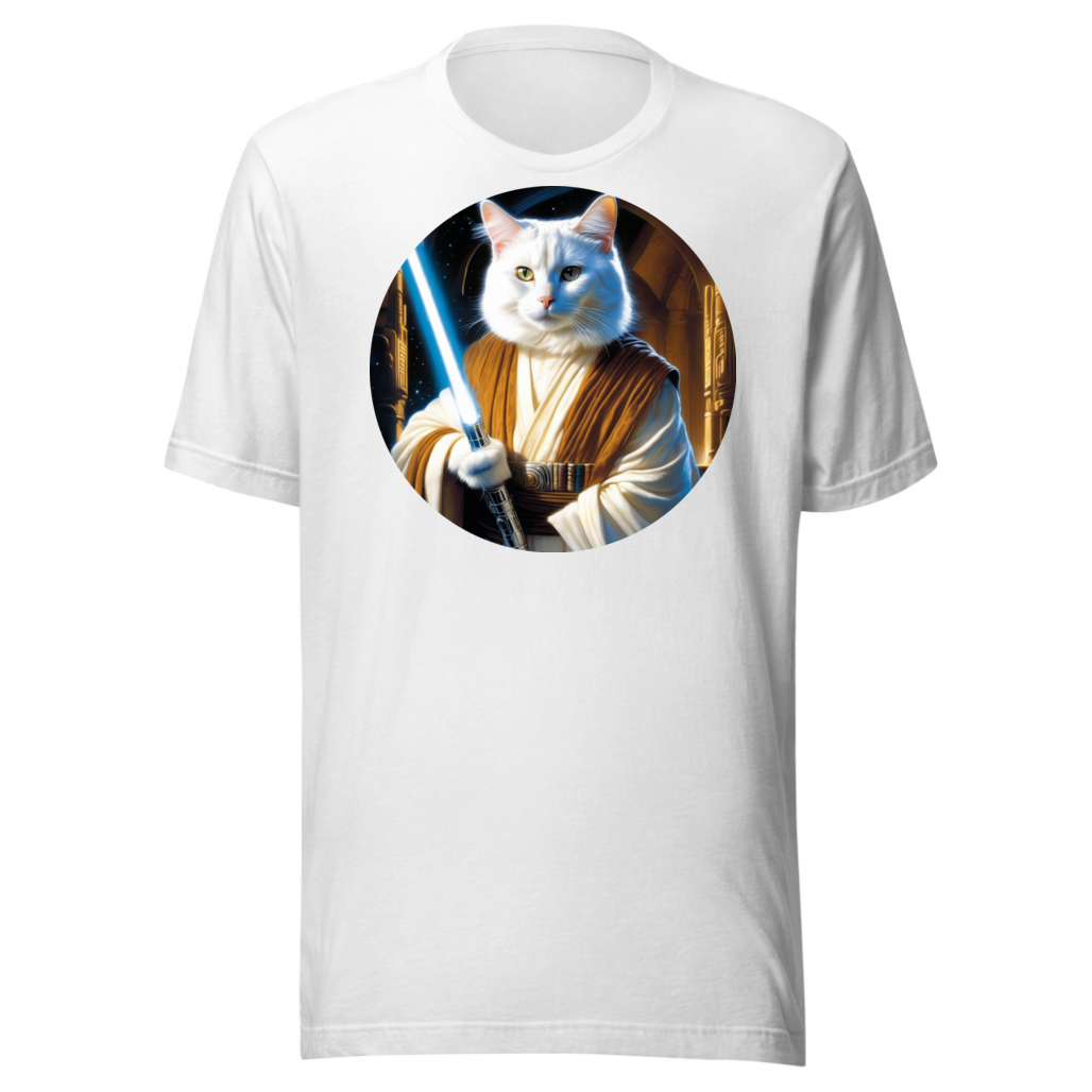 PugMug Custom White Companion Cat T-Shirt