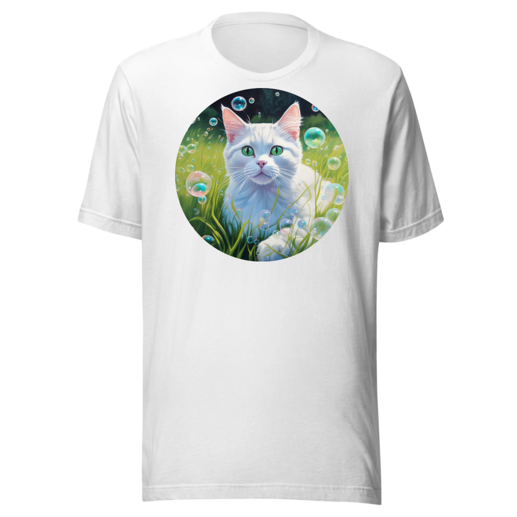 PugMug Custom White Companion Cat T-Shirt