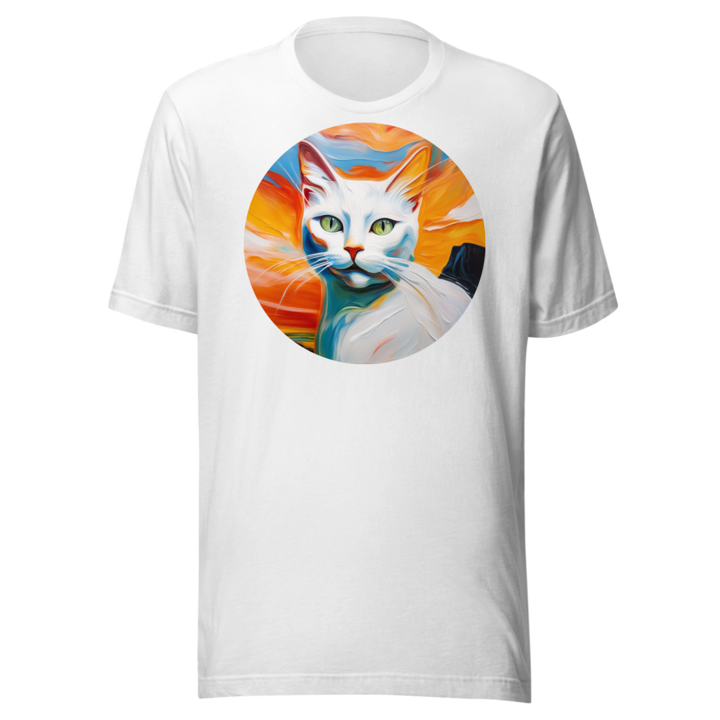 PugMug Custom White Companion Cat T-Shirt