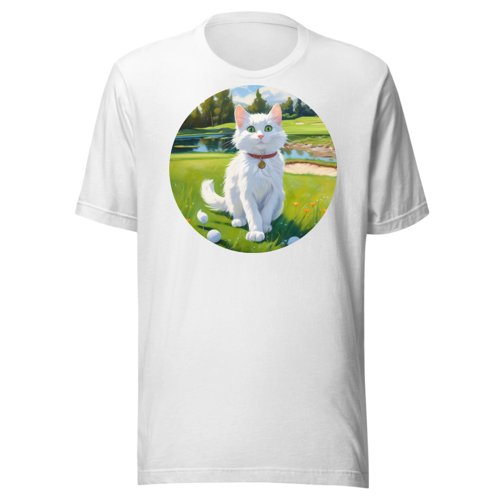 PugMug Custom White Companion Cat T-Shirt