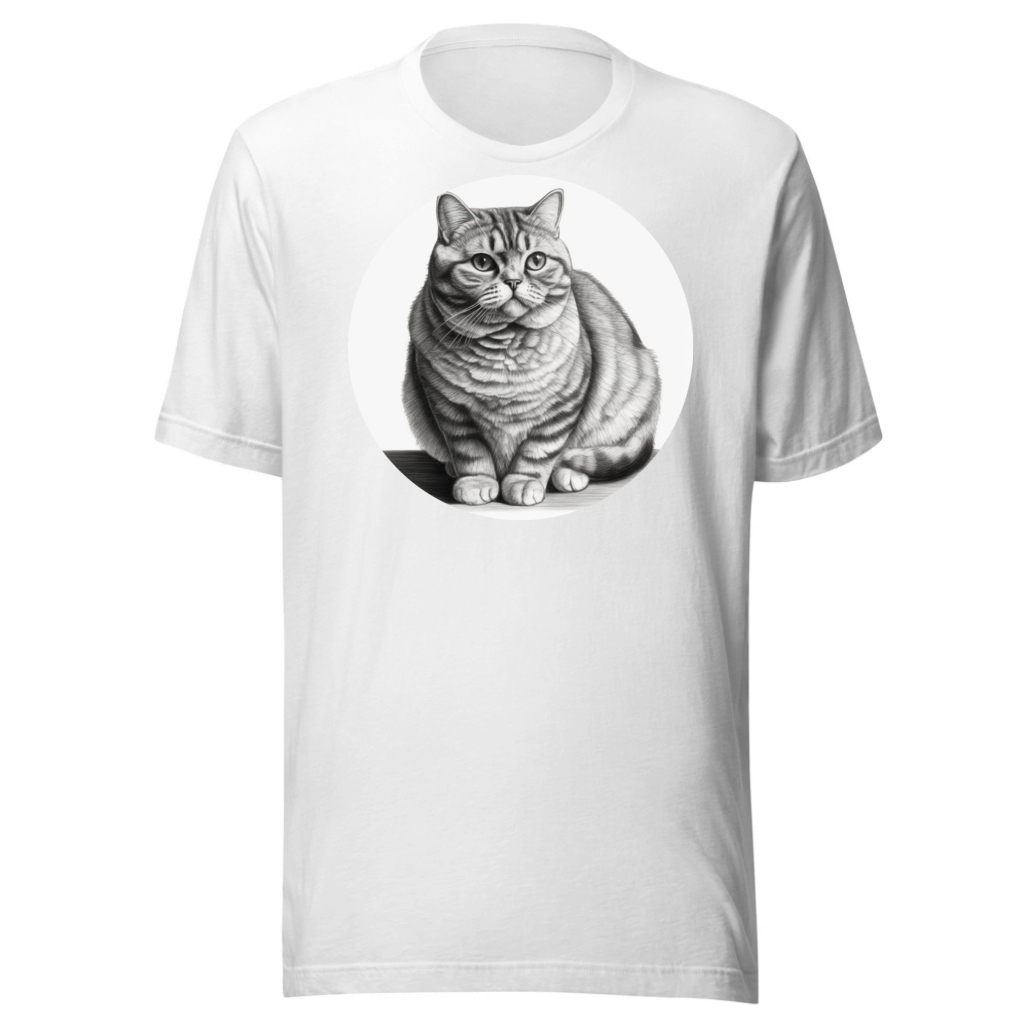 PugMug Custom Tabby British Shorthair Cat T-Shirt