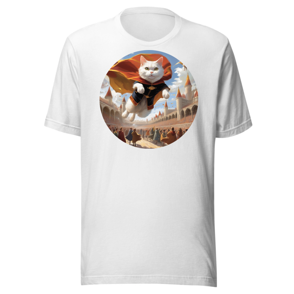 PugMug Custom White Companion Cat T-Shirt