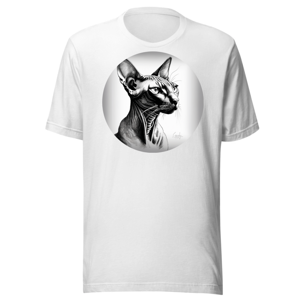 PugMug Custom Black Sphynx Cat T-Shirt