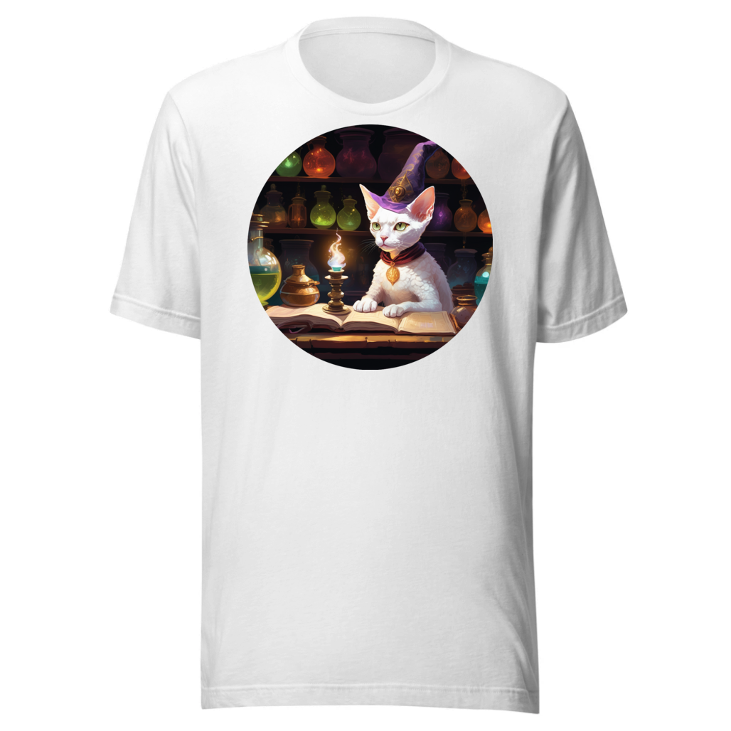 PugMug Custom White Devon Rex Cat T-Shirt