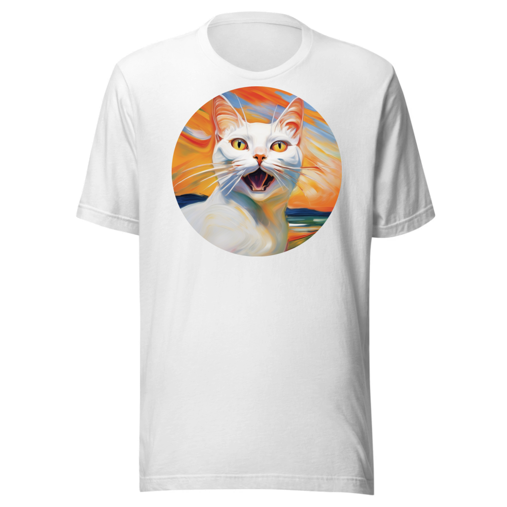 PugMug Custom White Companion Cat T-Shirt