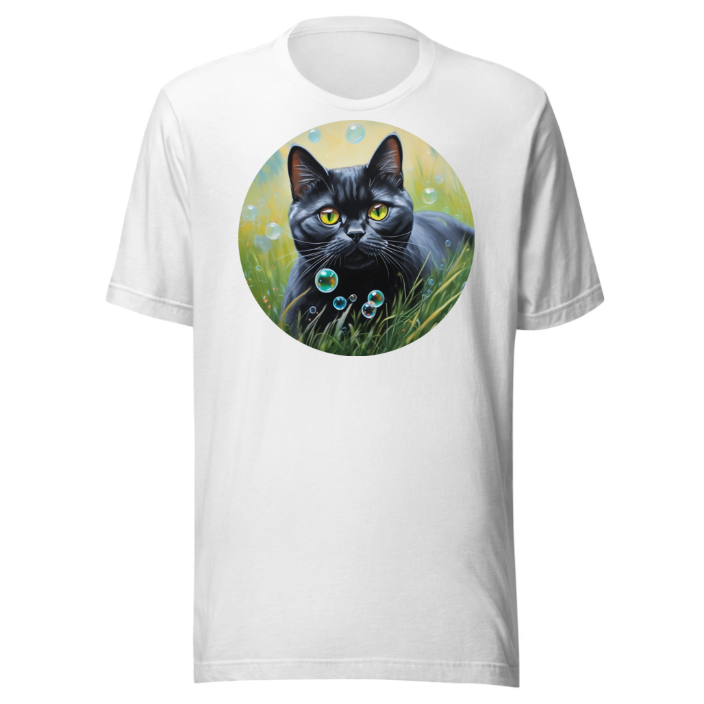PugMug Custom Black British Shorthair Cat T-Shirt