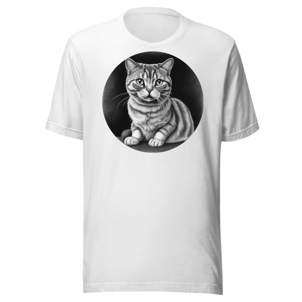 PugMug Custom Tabby Scottish Fold Cat T-Shirt