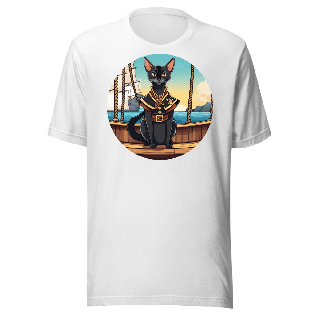 PugMug Custom Black Abyssinian Cat T-Shirt